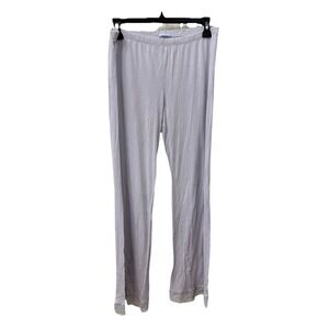 Eberjey Pajama Pants Medium Lavender Lace Trim Modal Lounge Pants 32 Inseam